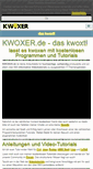 Mobile Screenshot of kwoxer.de