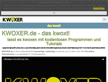 Tablet Screenshot of kwoxer.de